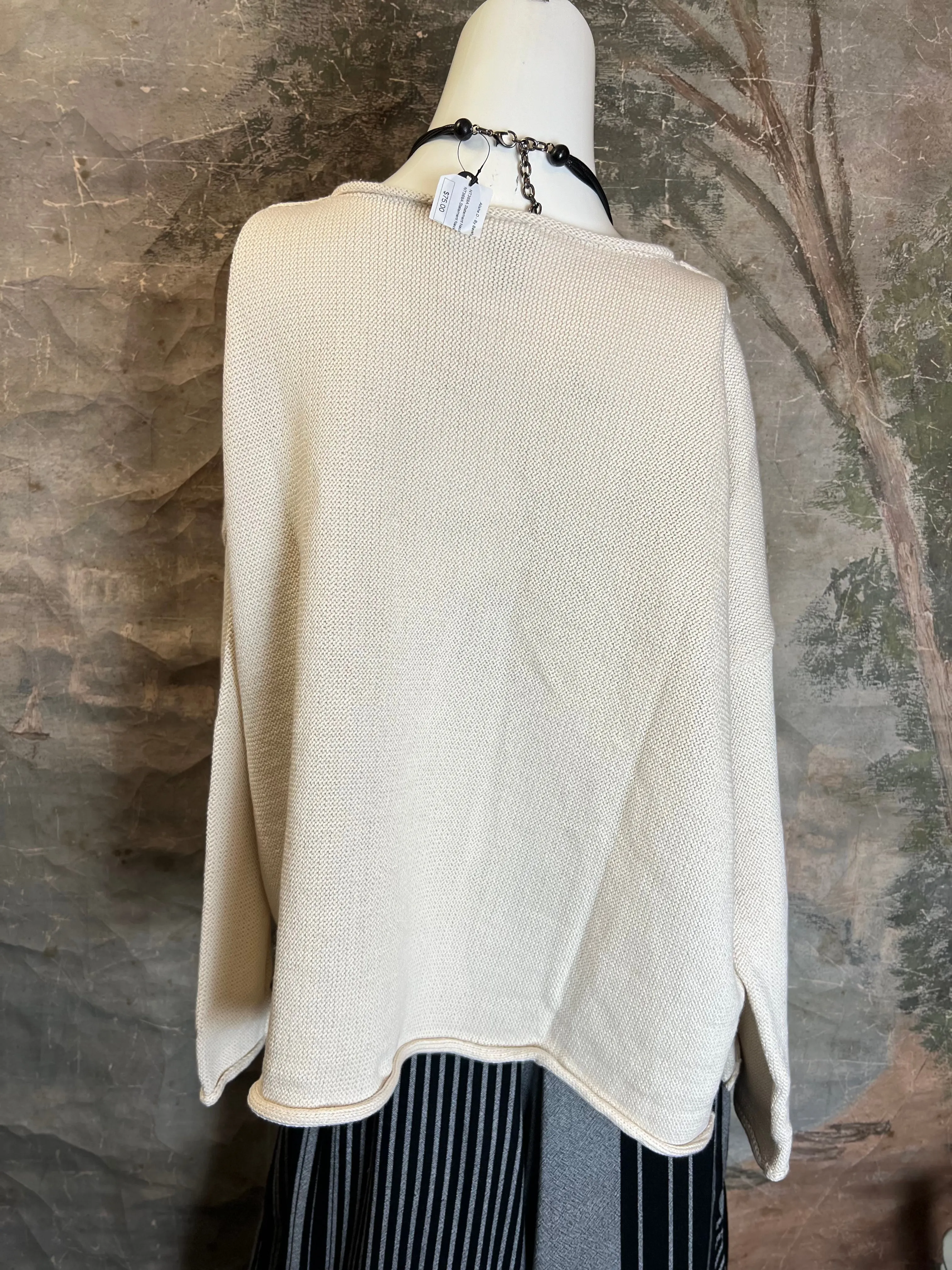 5199 Knit Neo Sweater-Cream