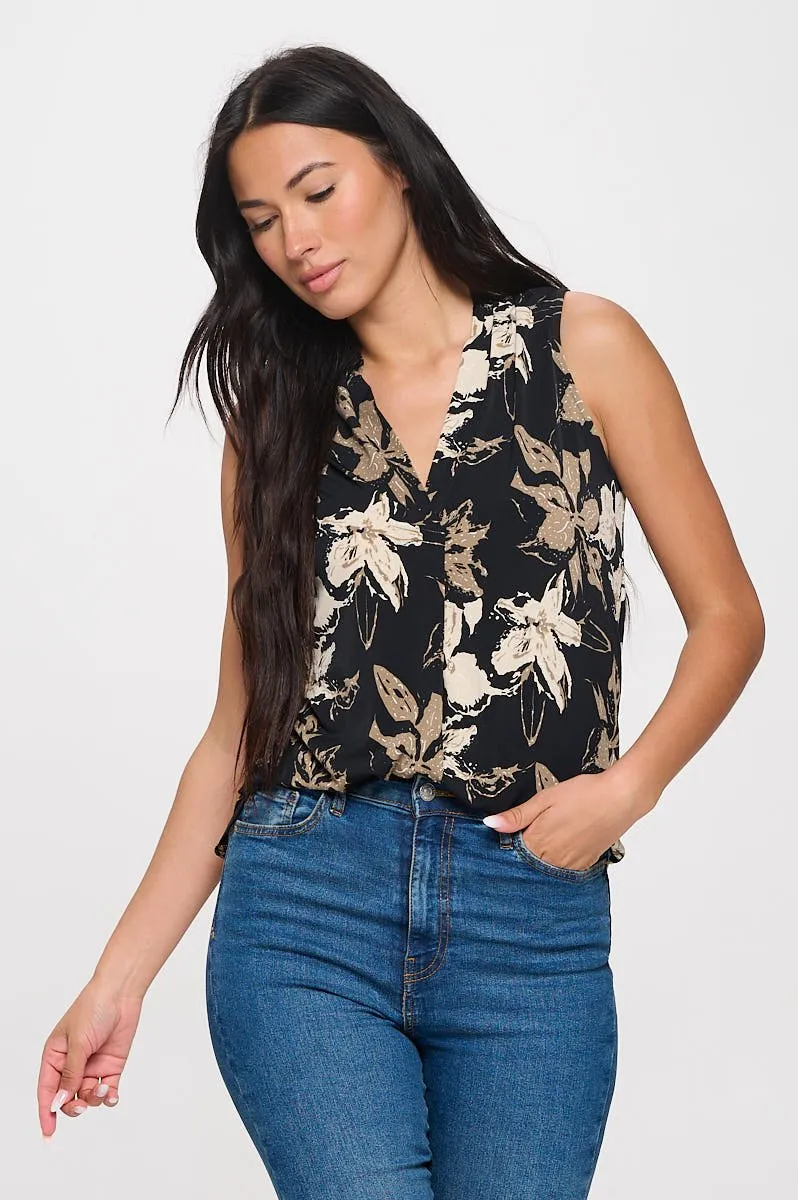 April Sleeveless Printed Top