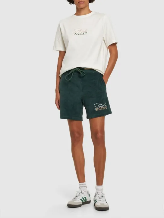 Autry   Staple cotton blend shorts 