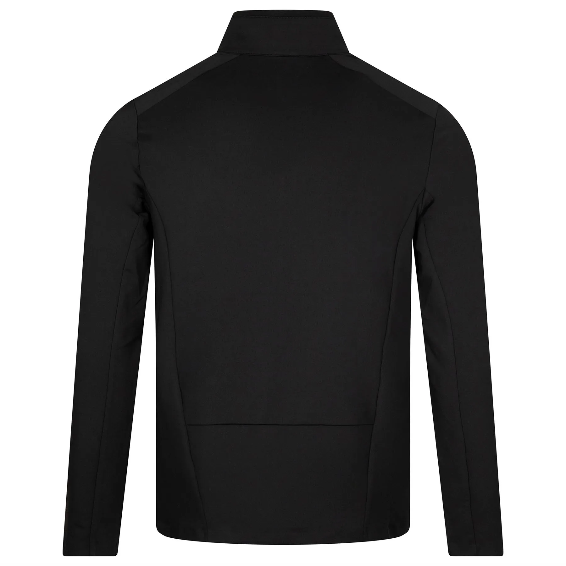 Brushed Back Tech Melange Quarter Zip Pullover Onyx - AW24