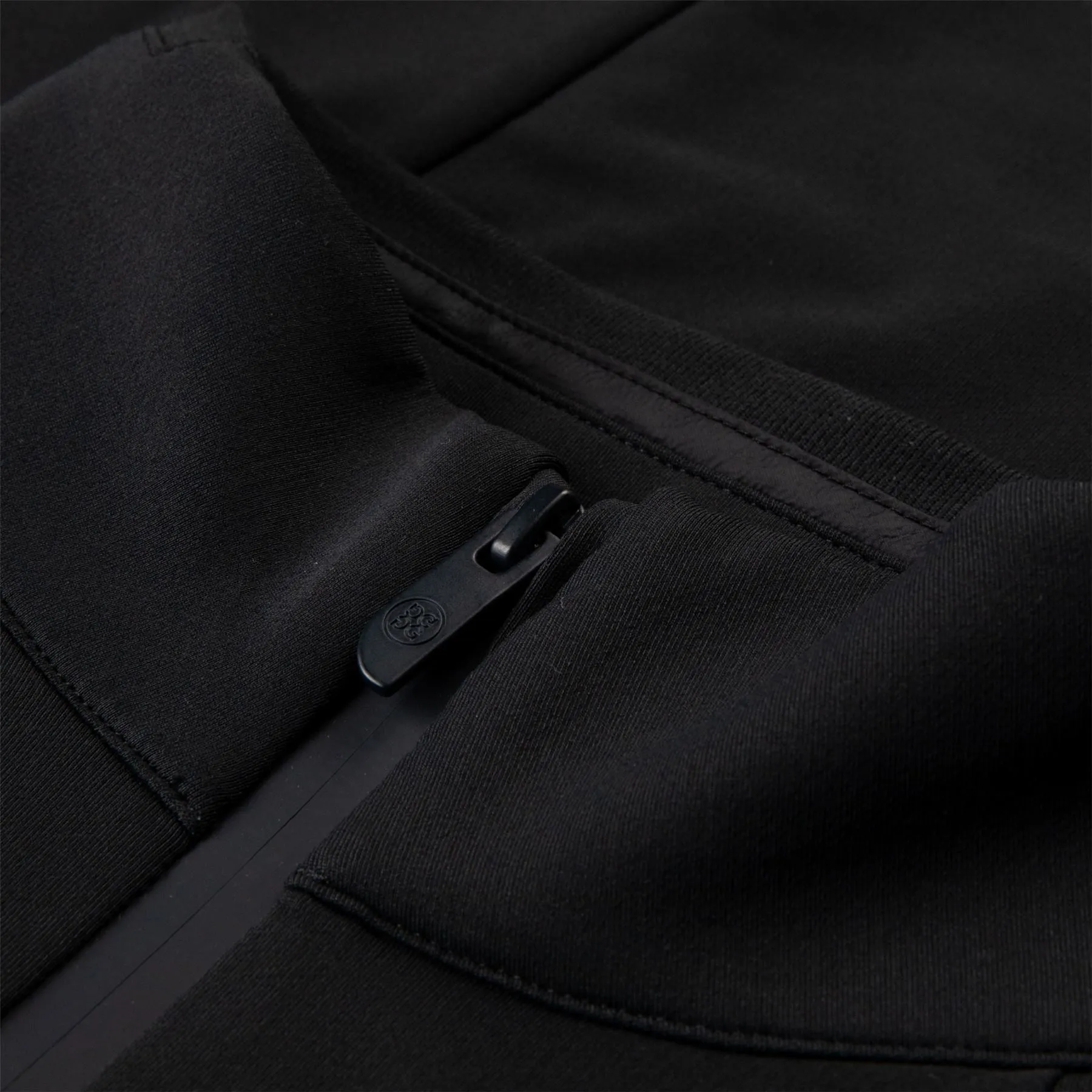 Brushed Back Tech Melange Quarter Zip Pullover Onyx - AW24