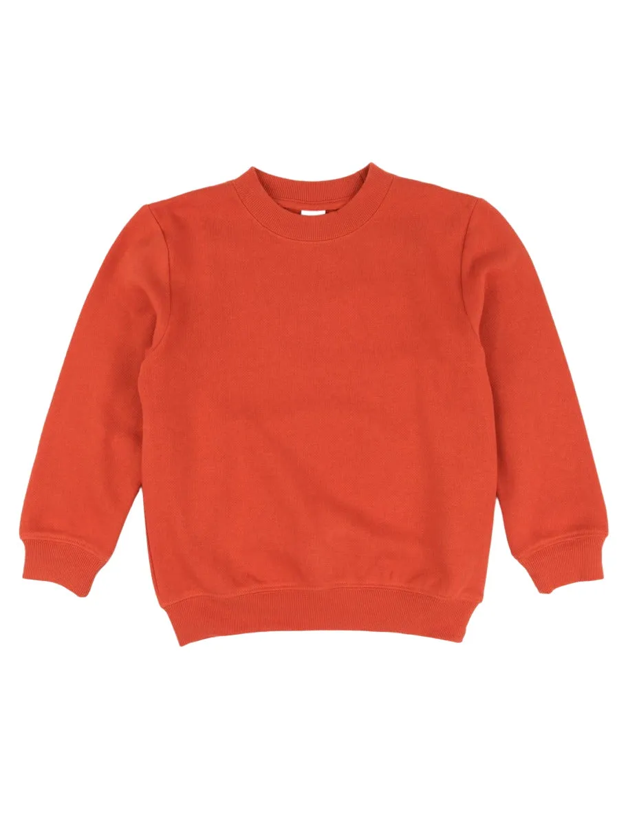 Classic Solid Color Pullover Sweatshirt