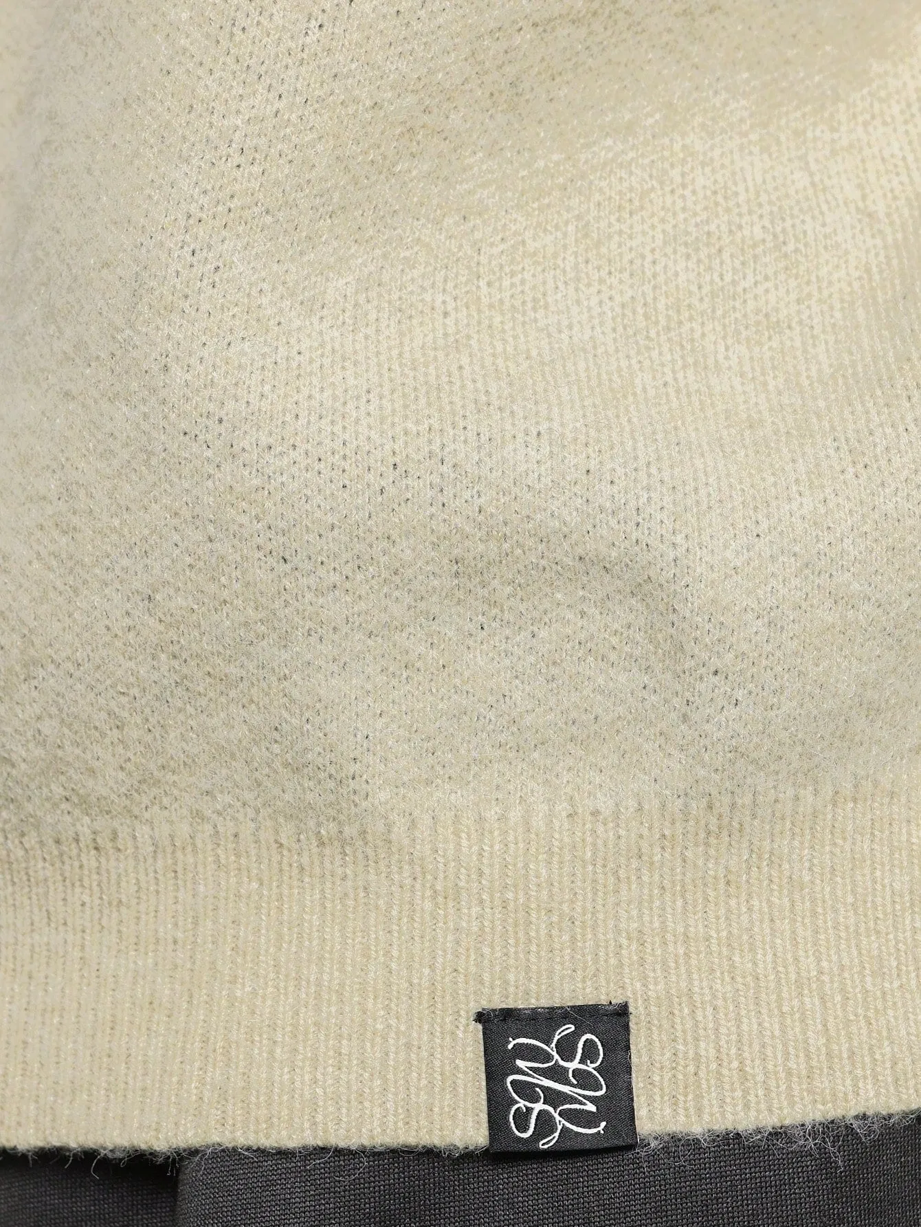 Crew Neck Checkboard Sweater