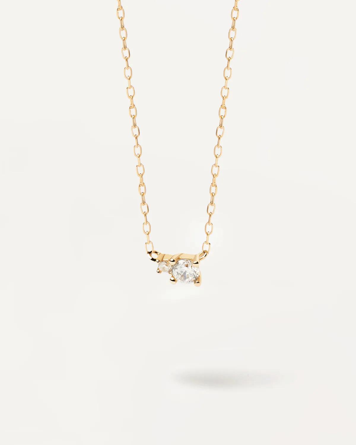 Diamonds and Gold Duo Necklace