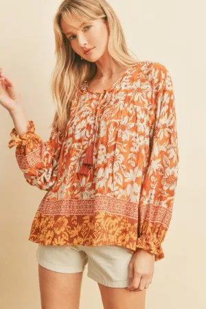 Epic Sunset Peplum Top