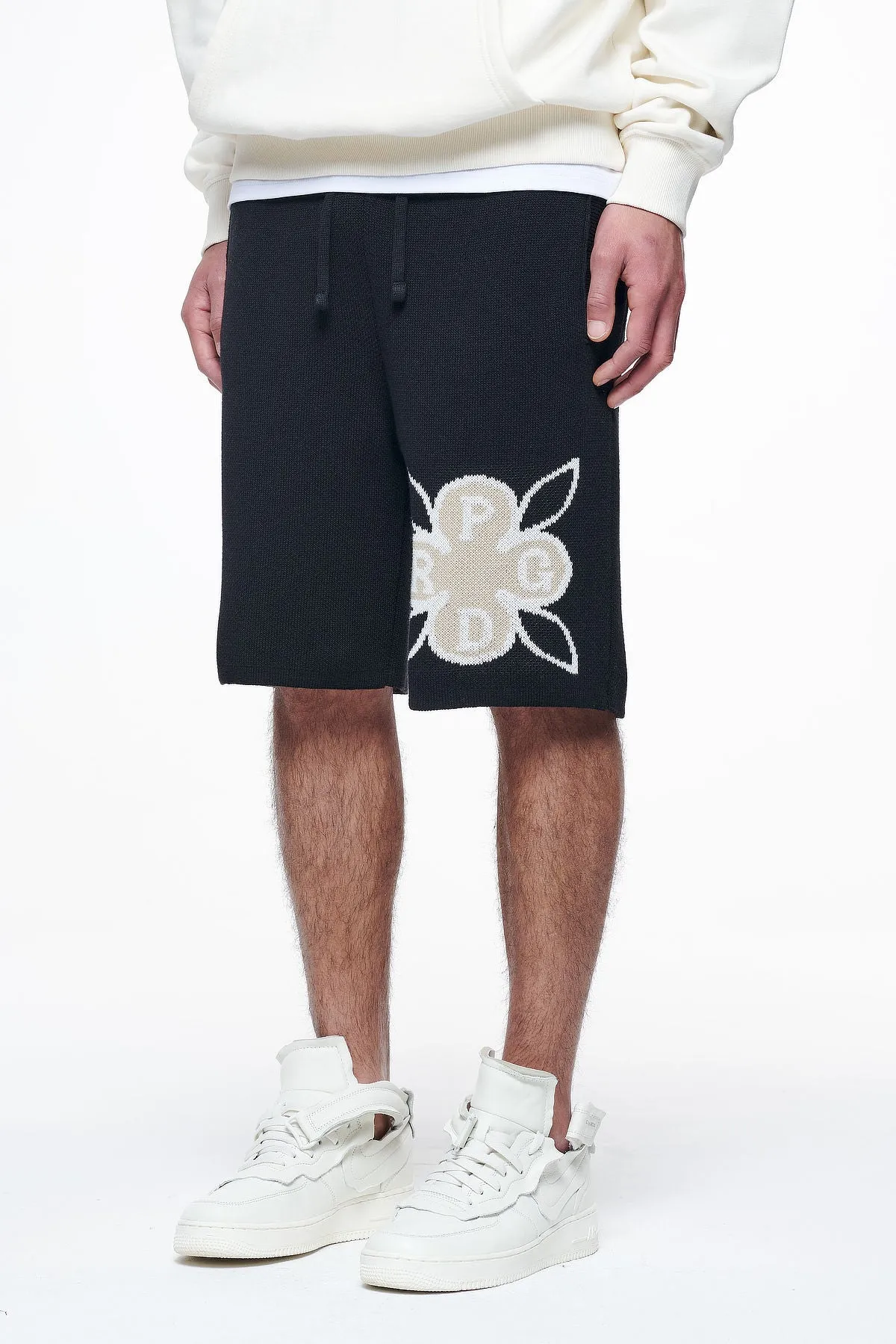 Flanigan Knit Shorts Black