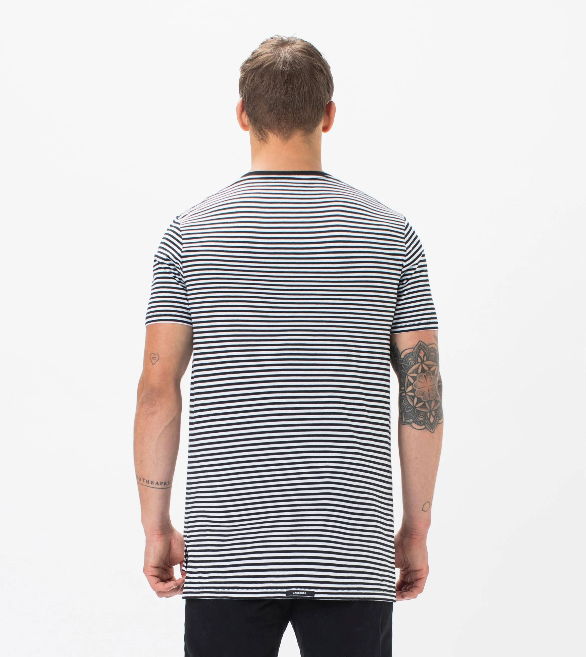 Flintlock Stripe Tee Black/White