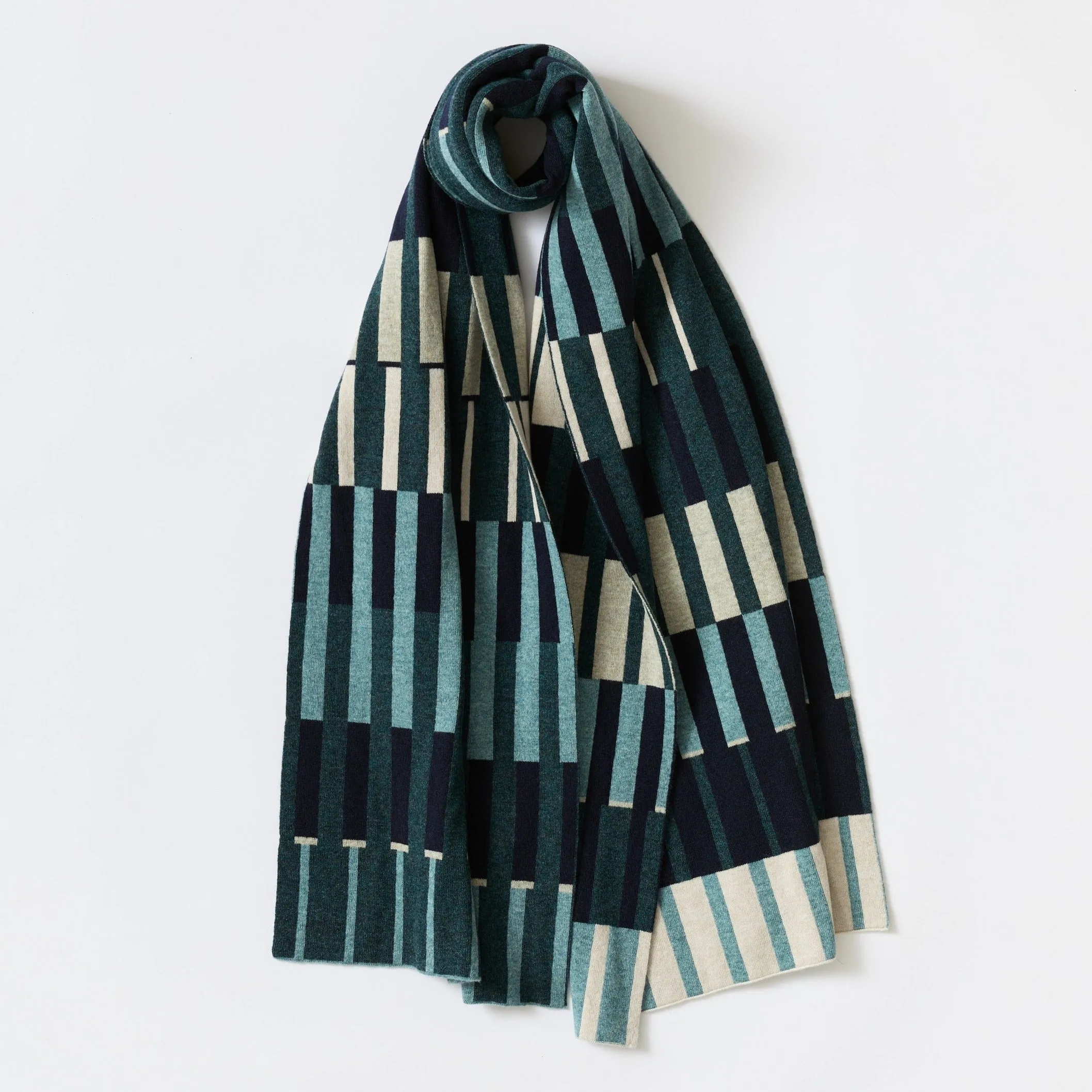 Harbour Scarf - Navy and Ink