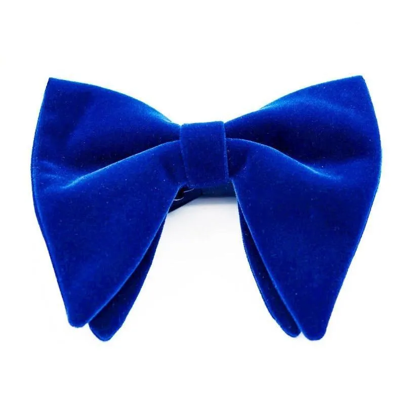 Large Velvet Bow Tie Pre-Tied