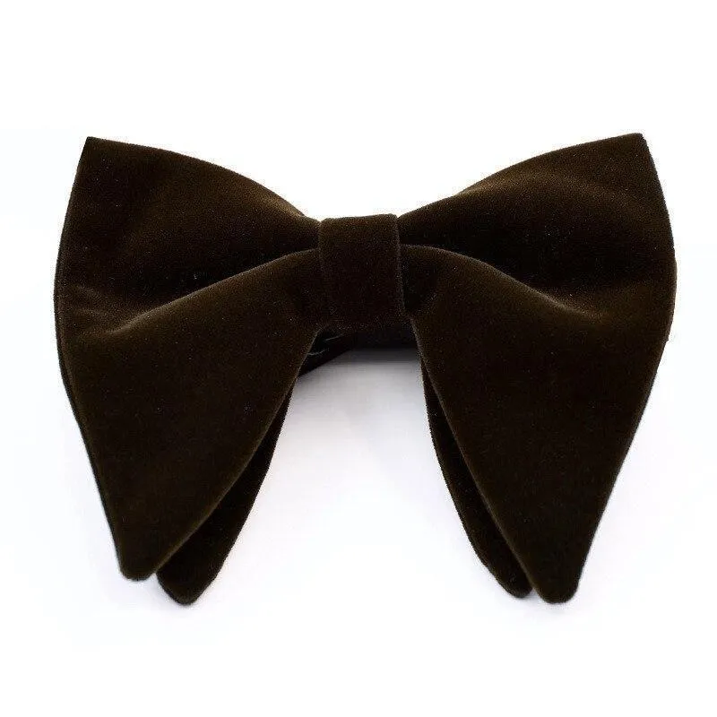 Large Velvet Bow Tie Pre-Tied