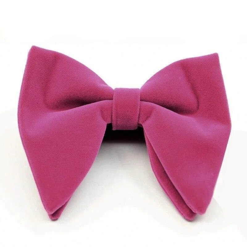 Large Velvet Bow Tie Pre-Tied