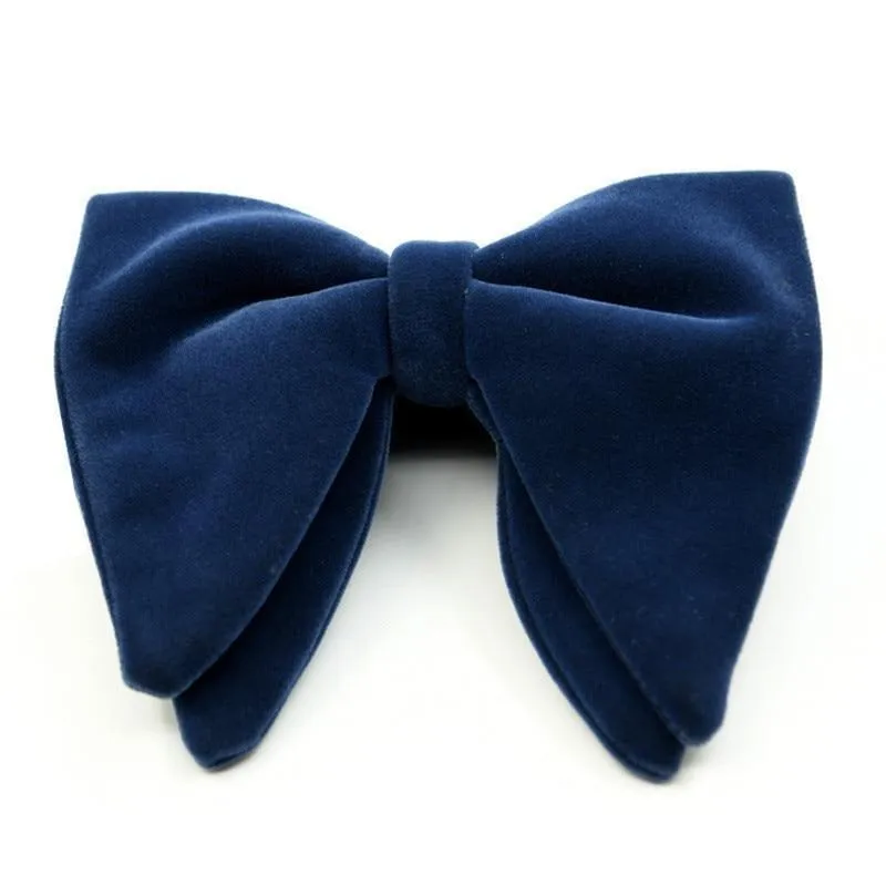 Large Velvet Bow Tie Pre-Tied