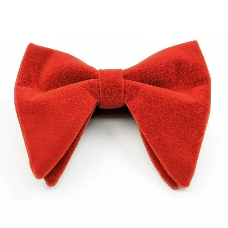 Large Velvet Bow Tie Pre-Tied