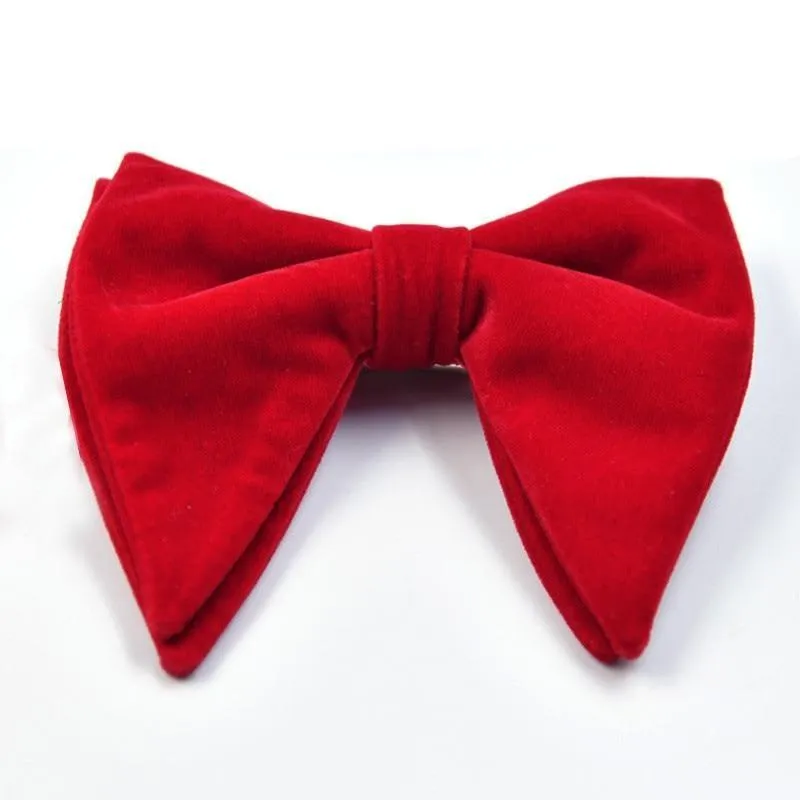 Large Velvet Bow Tie Pre-Tied