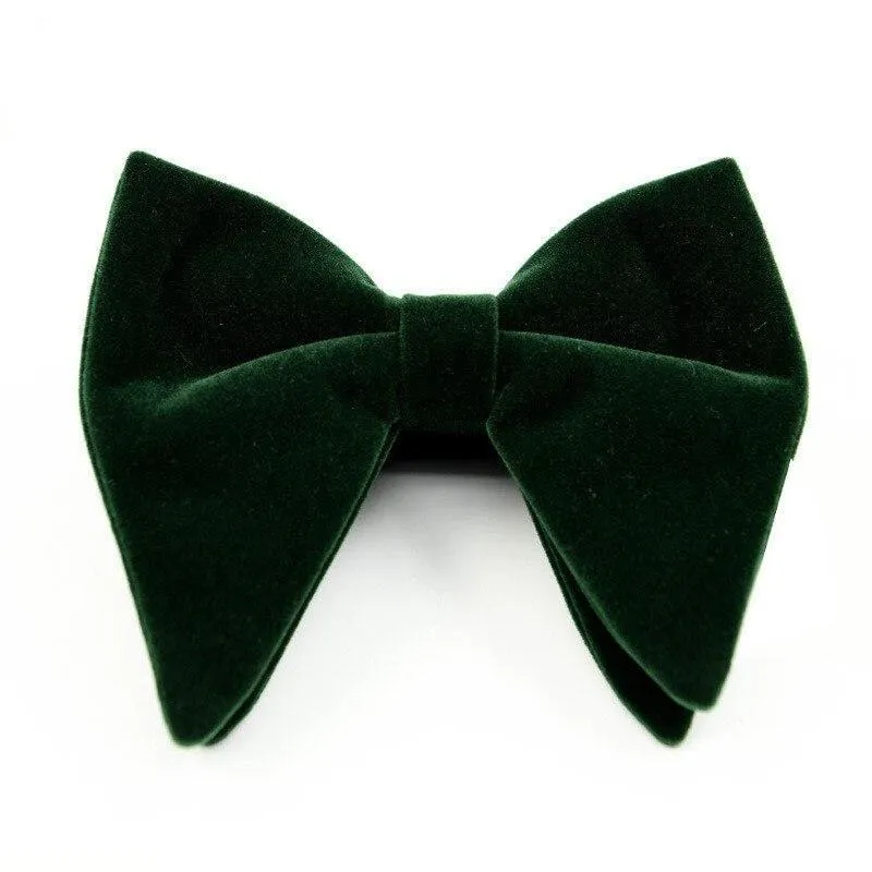 Large Velvet Bow Tie Pre-Tied