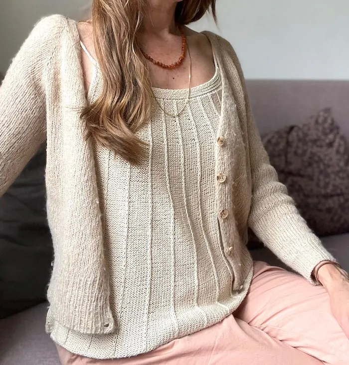 Linea Top by Refined Knitwear, knitting pattern (UK, DE)