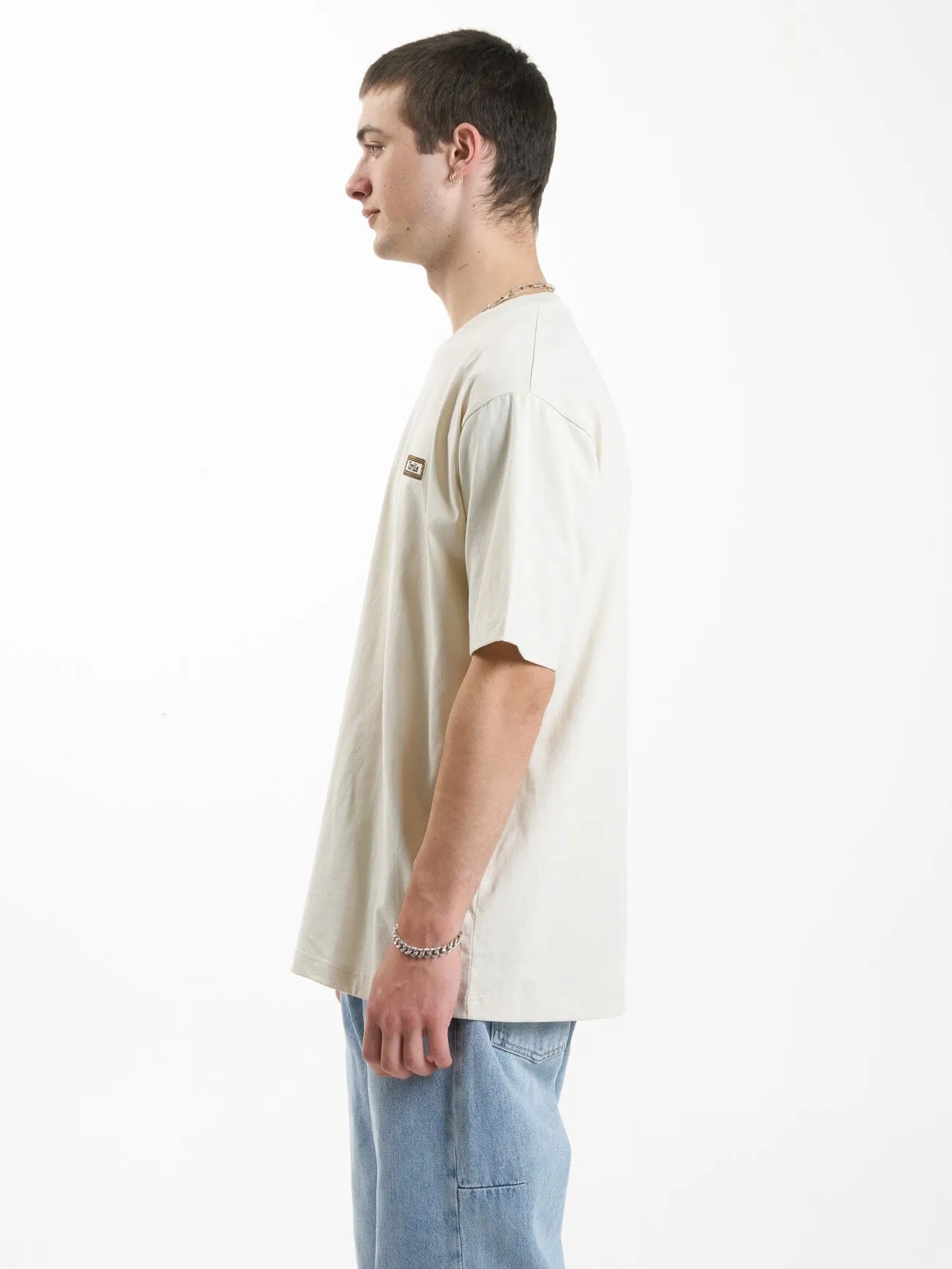 Linked Oversize Fit Tee - Heritage White