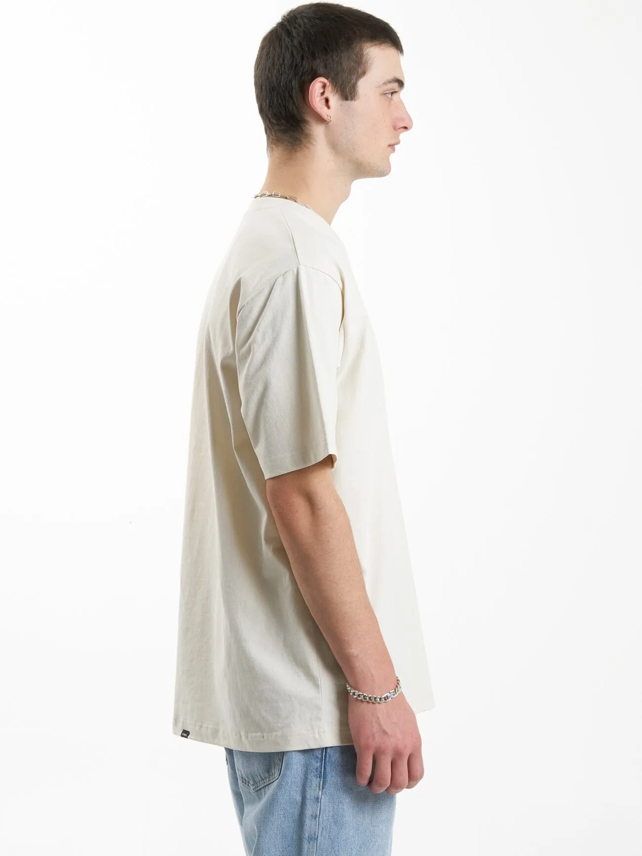 Linked Oversize Fit Tee - Heritage White