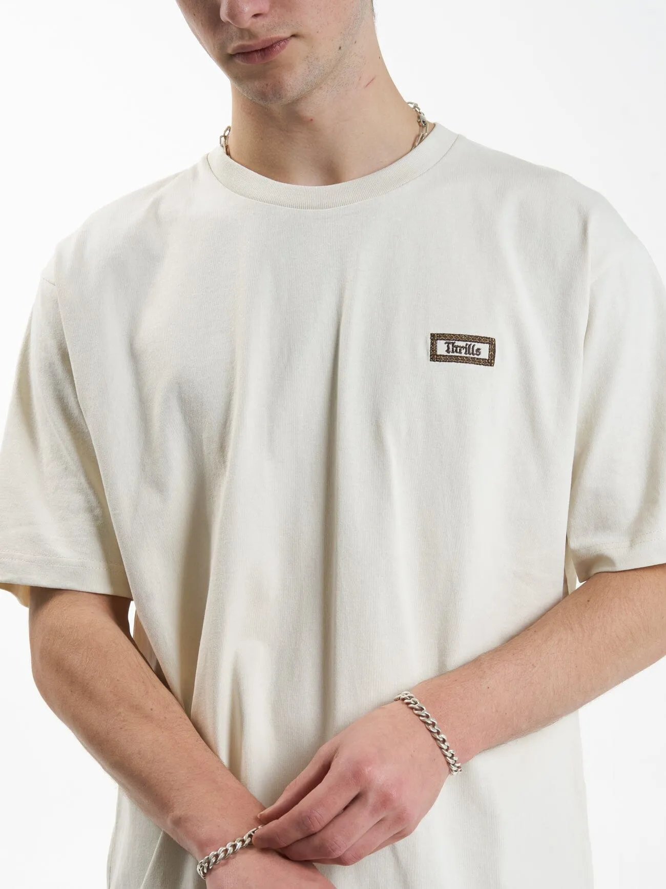 Linked Oversize Fit Tee - Heritage White