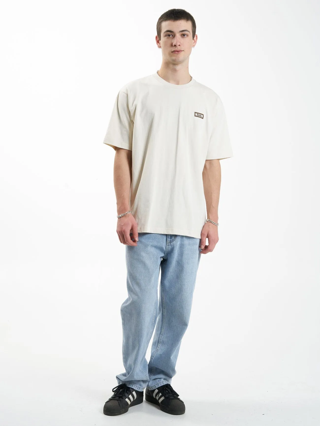 Linked Oversize Fit Tee - Heritage White