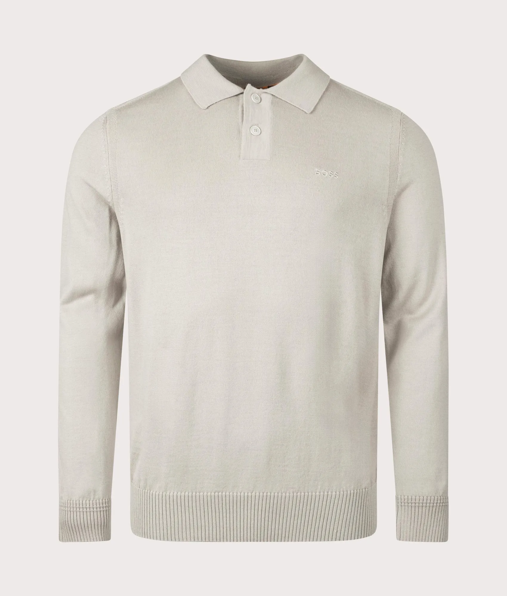 Long Sleeve Avac Knitted Polo Shirt