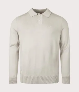 Long Sleeve Avac Knitted Polo Shirt