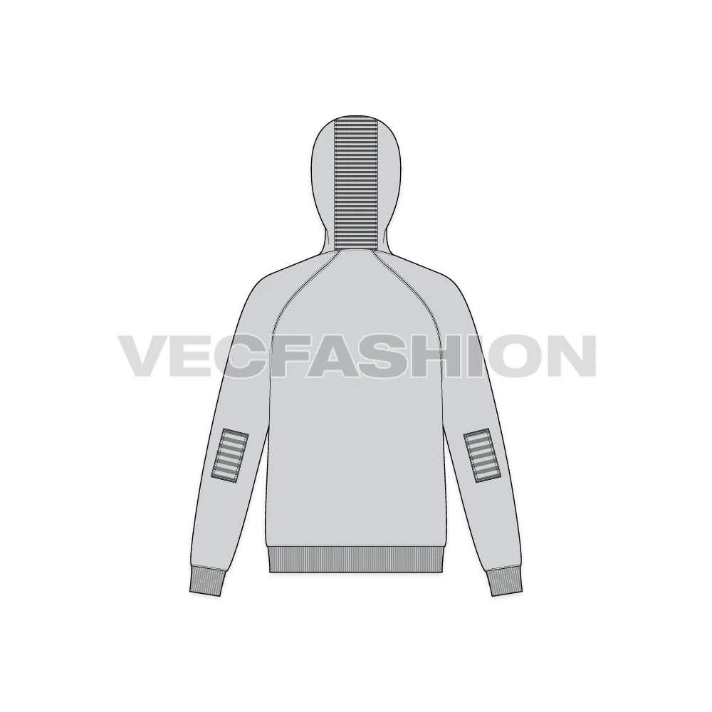 Mens Gray Pullover Hoodie