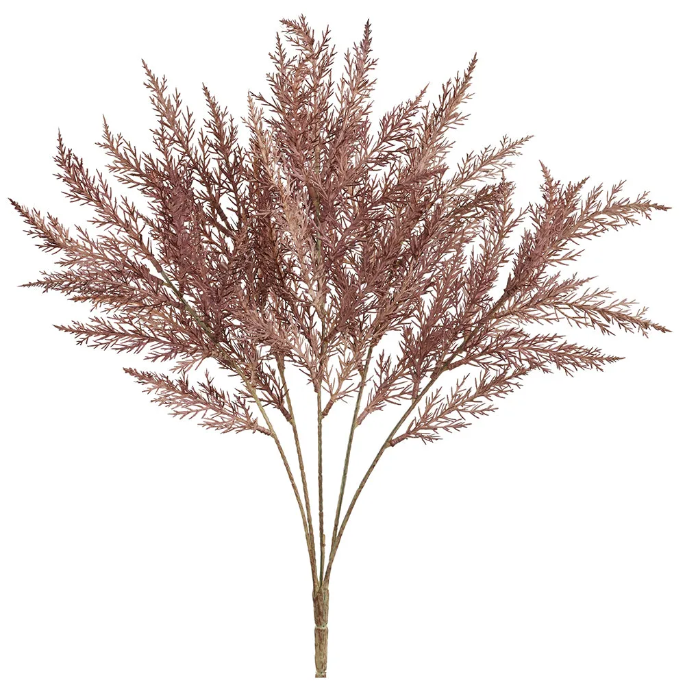 Muted Plum Dried-Look Grass Bush