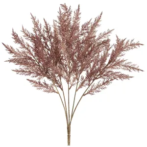 Muted Plum Dried-Look Grass Bush