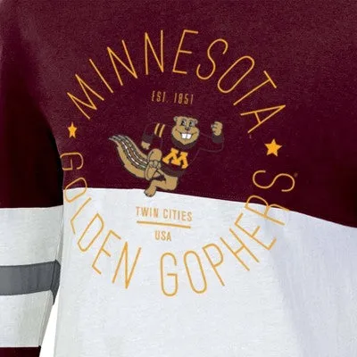 New - NCAA Minnesota Golden Gophers Women's Color Block T-Shirt Team Licensed, M