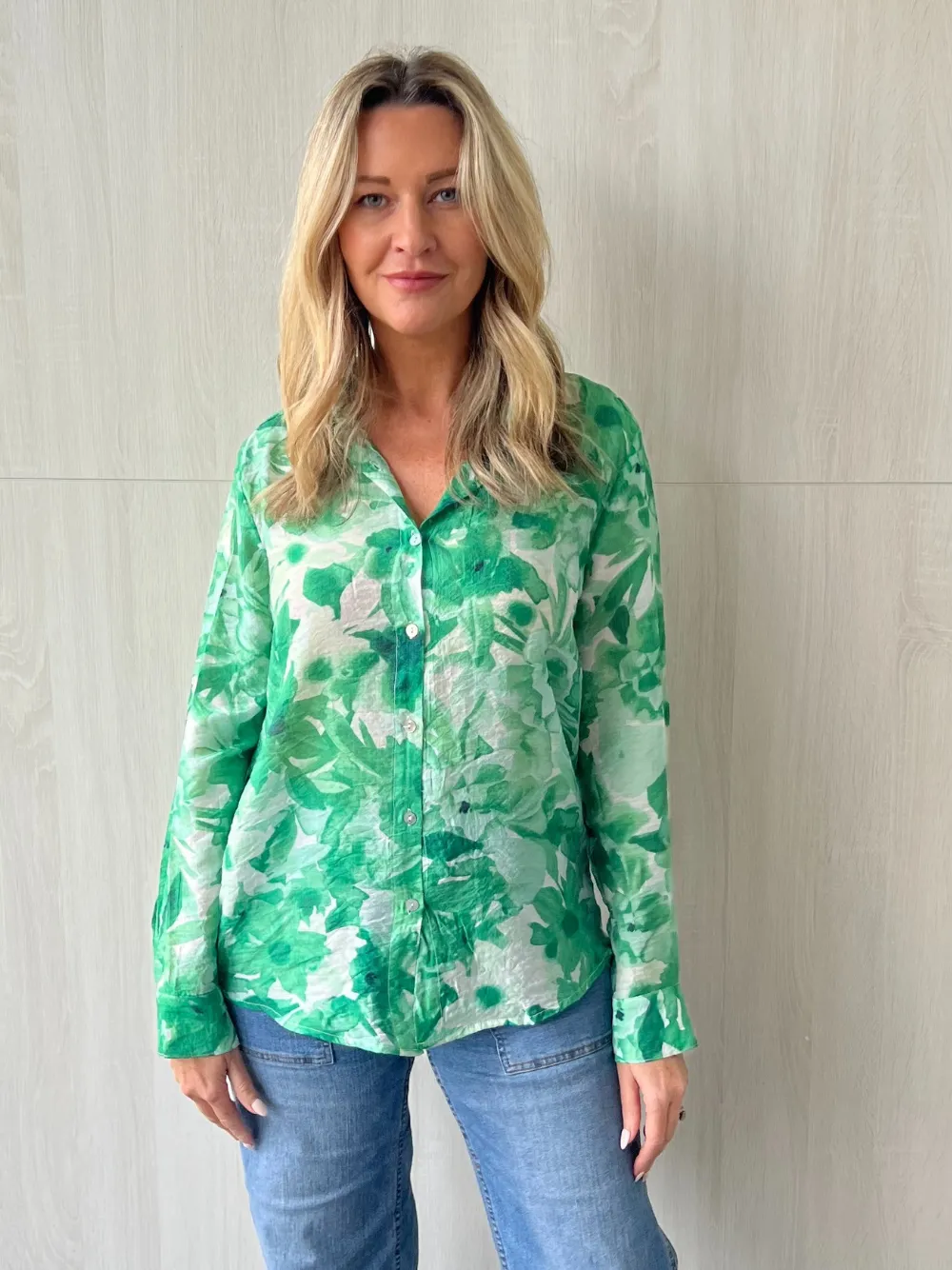 Palm Springs Printed Shirt - Green