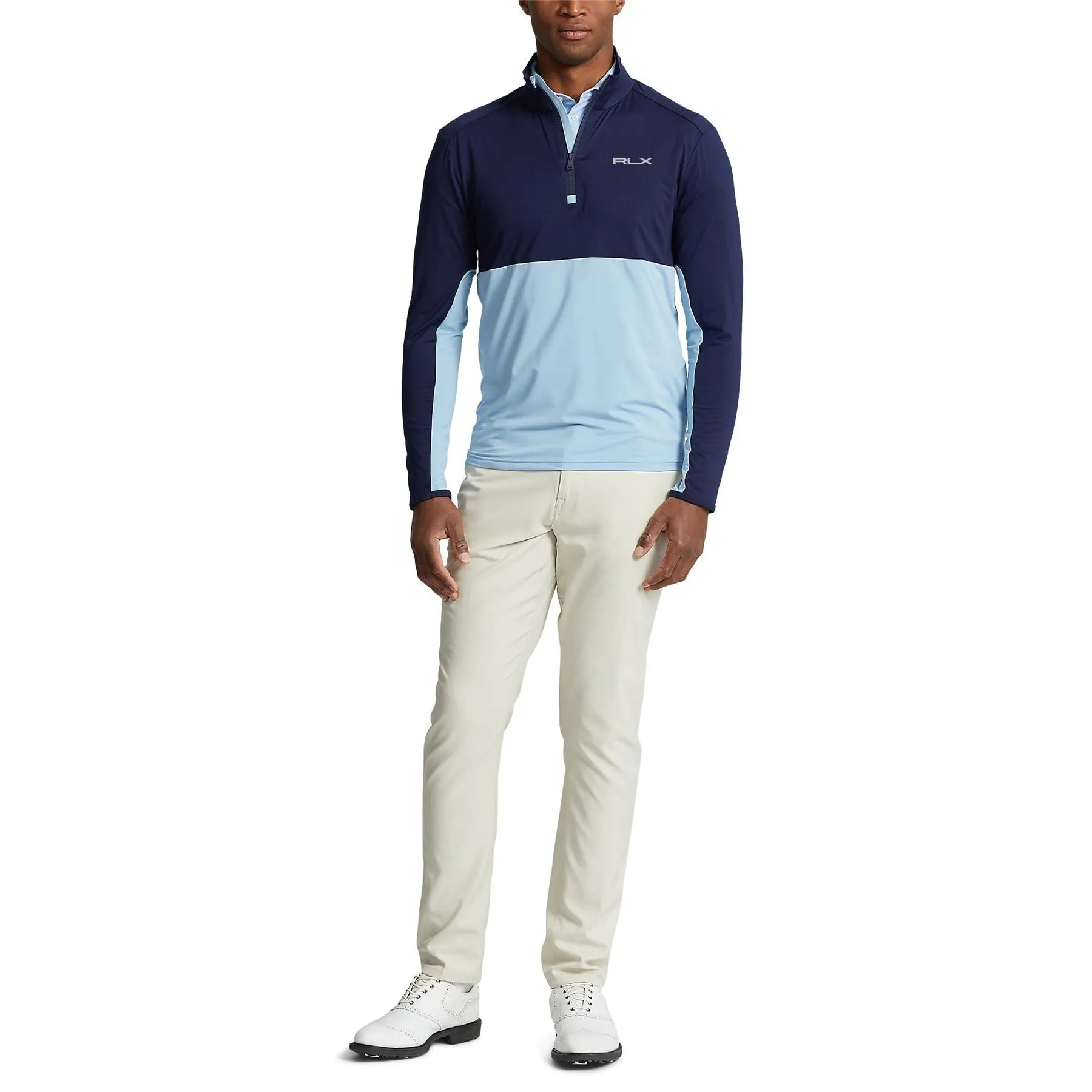 Performance Half-Zip Pullover French Navy/Powder Blue - SS23