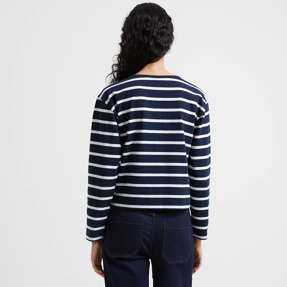 Rallie Stripe - Navy/ White