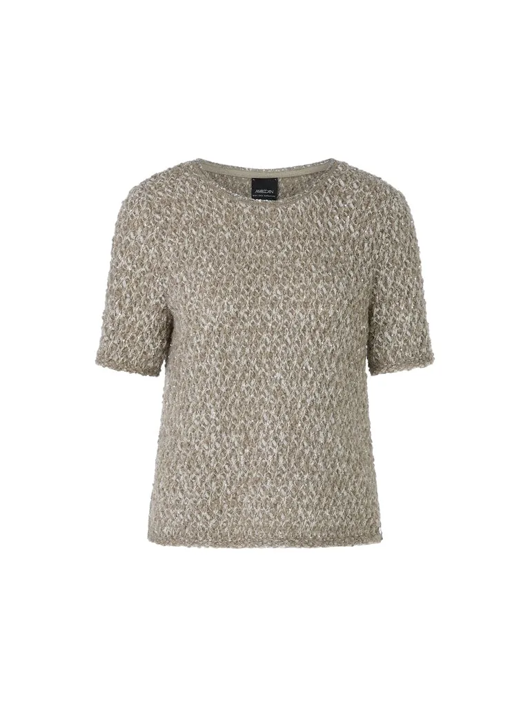 Sage Powder Textured Knit Sweater