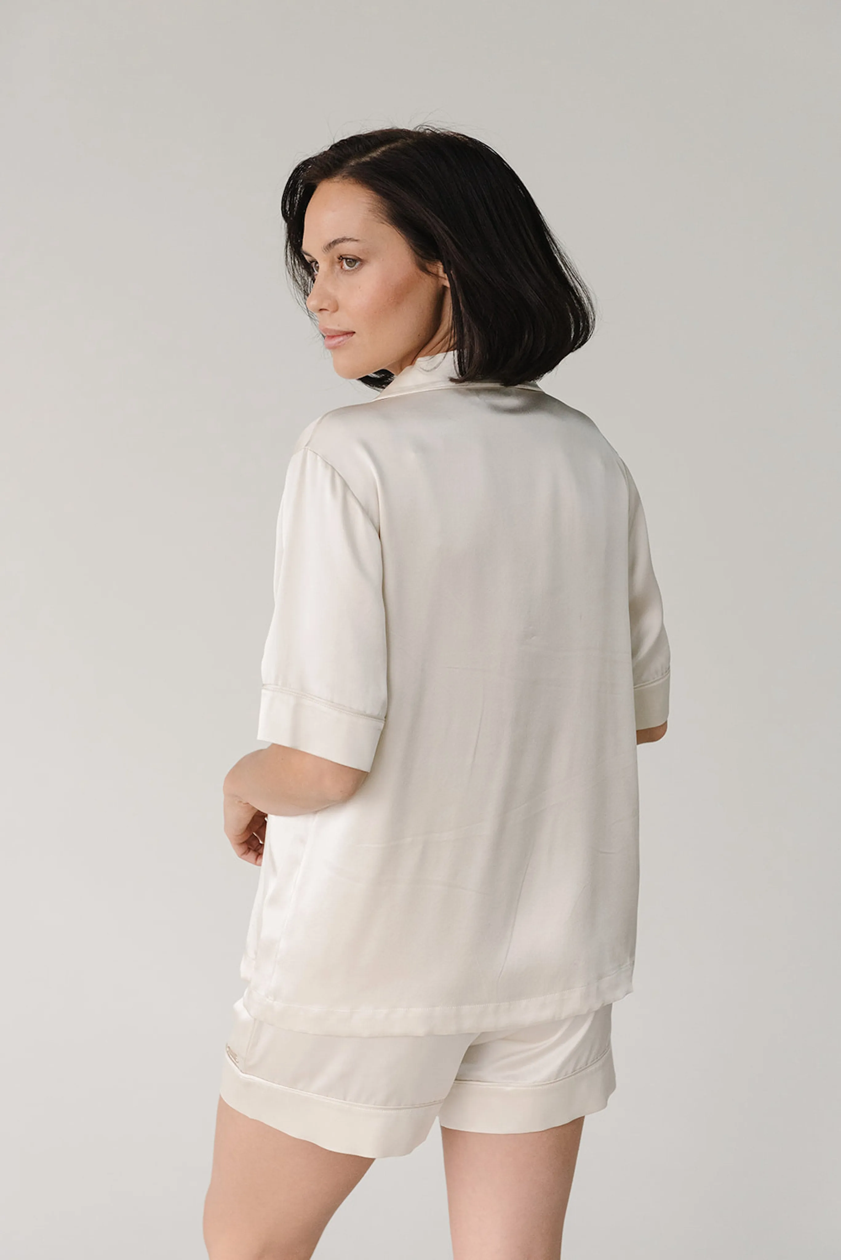 Serenity Silk Classic Short Sleeve Pajama Top