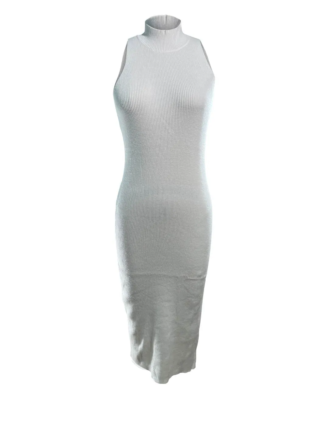 Sexy Sophisticated White Bodycon Knit Dress