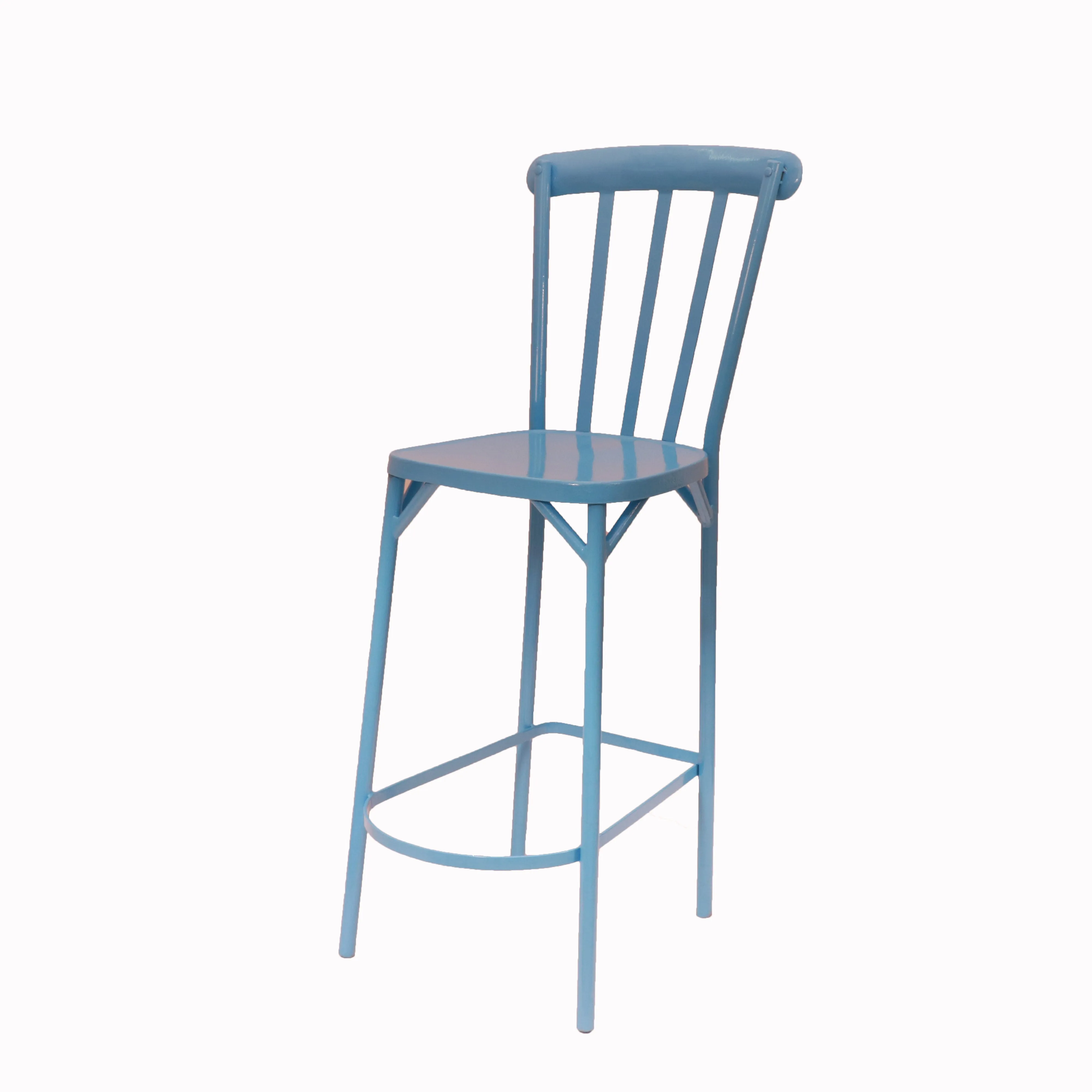 Simple Classic Bar Chair (Blue)