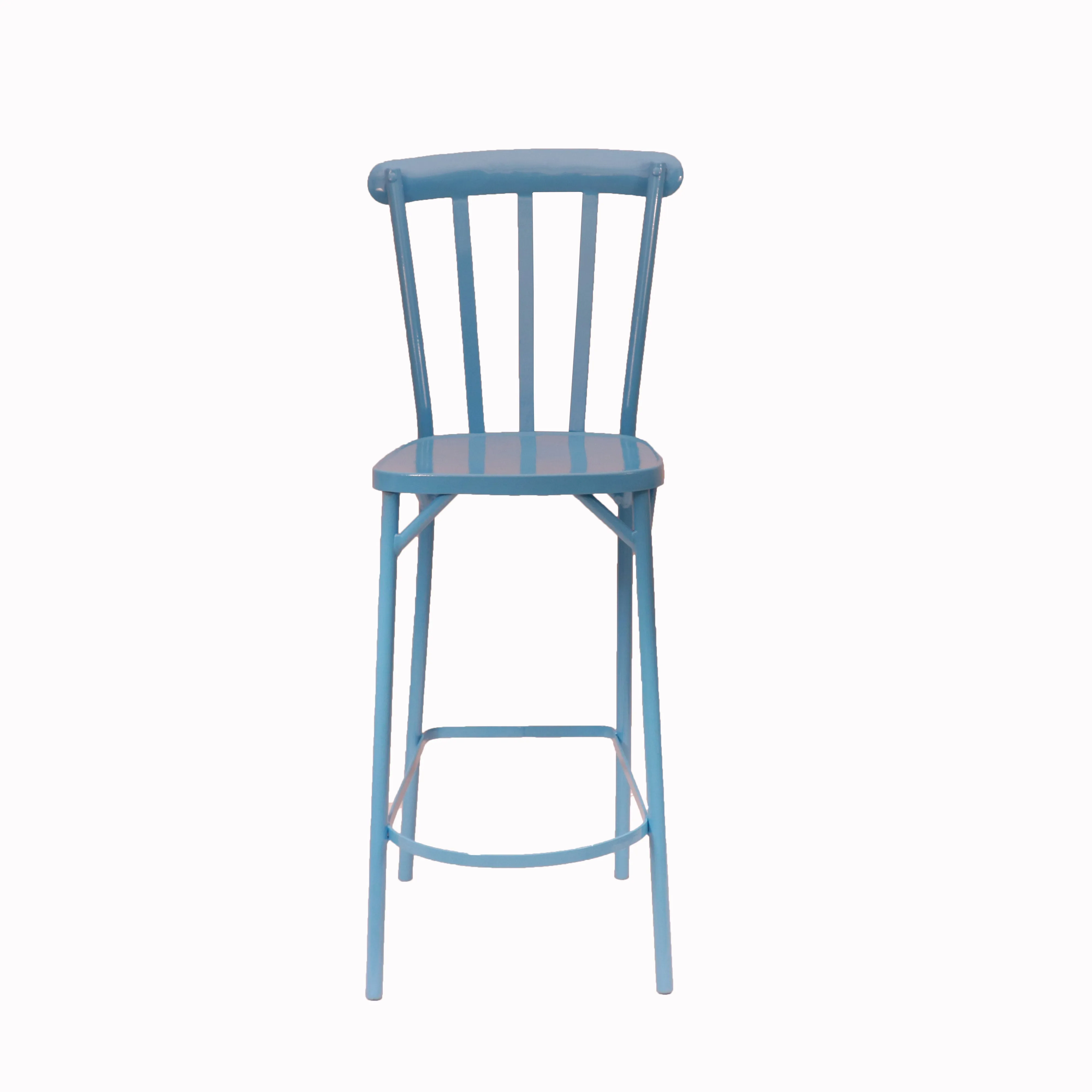 Simple Classic Bar Chair (Blue)