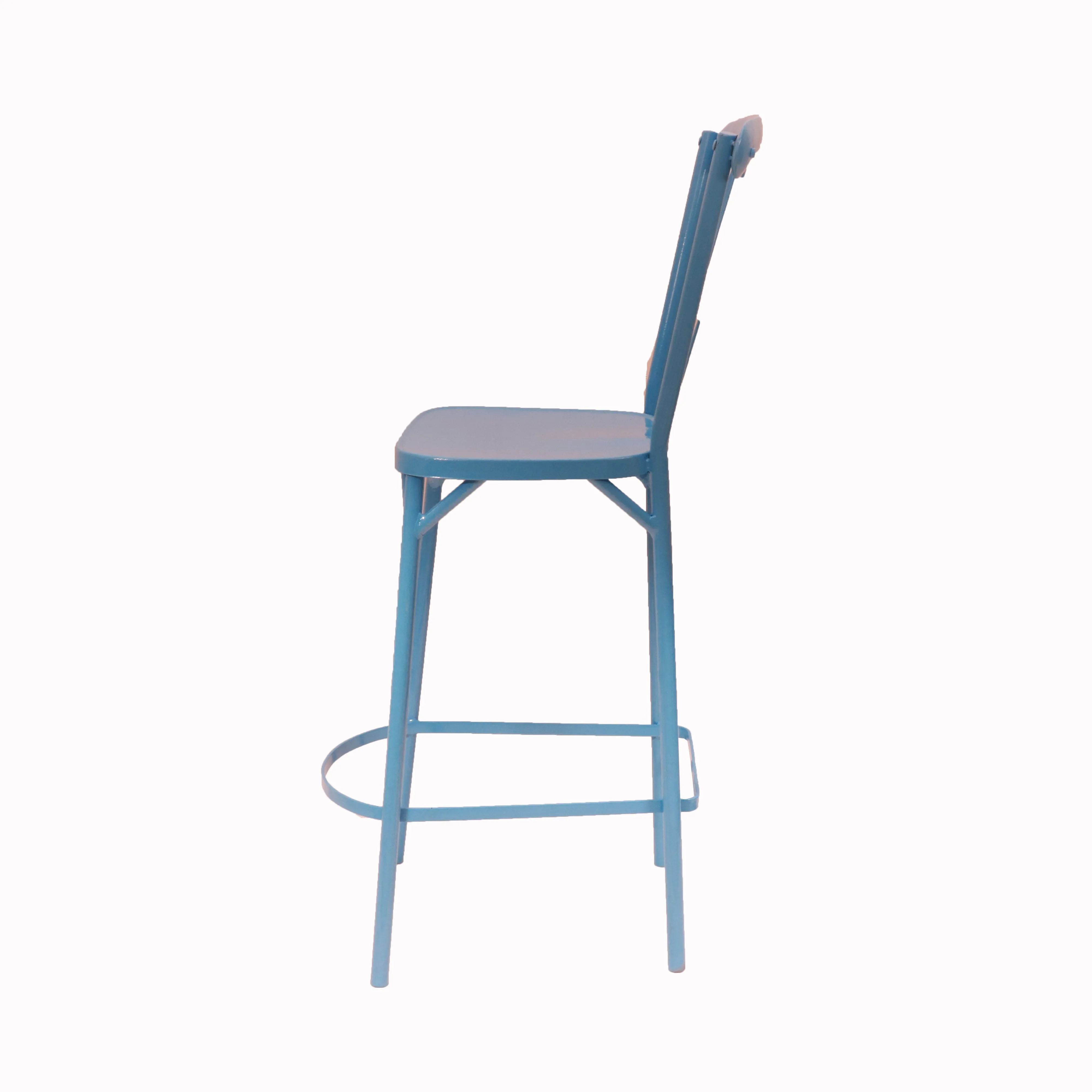 Simple Classic Bar Chair (Blue)