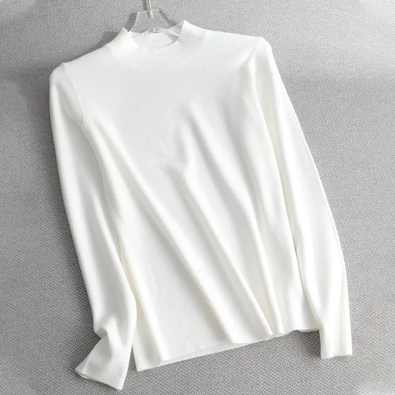 Slim Fit Turtleneck Long Sleeve Pullover Sweaters