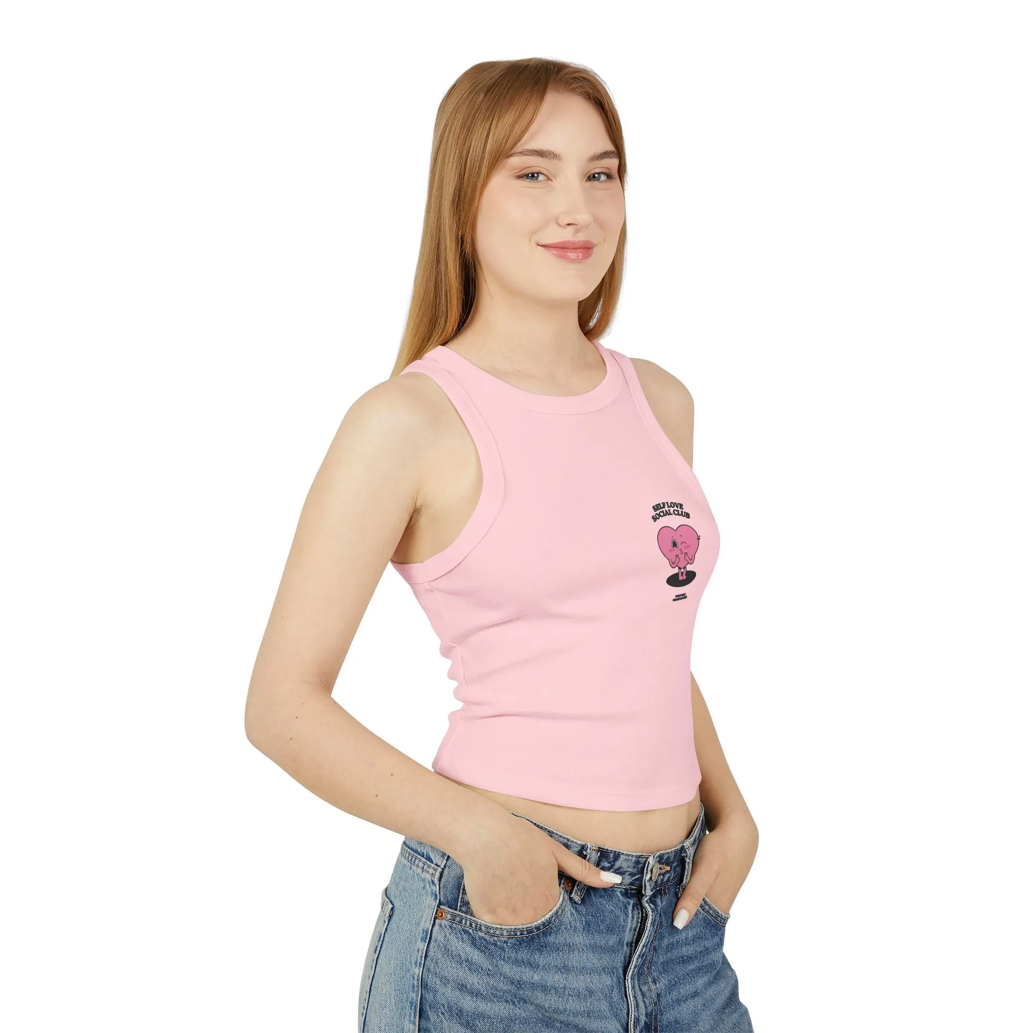 Tank Top - Inspirational and Cute Women's Micro Rib Racer