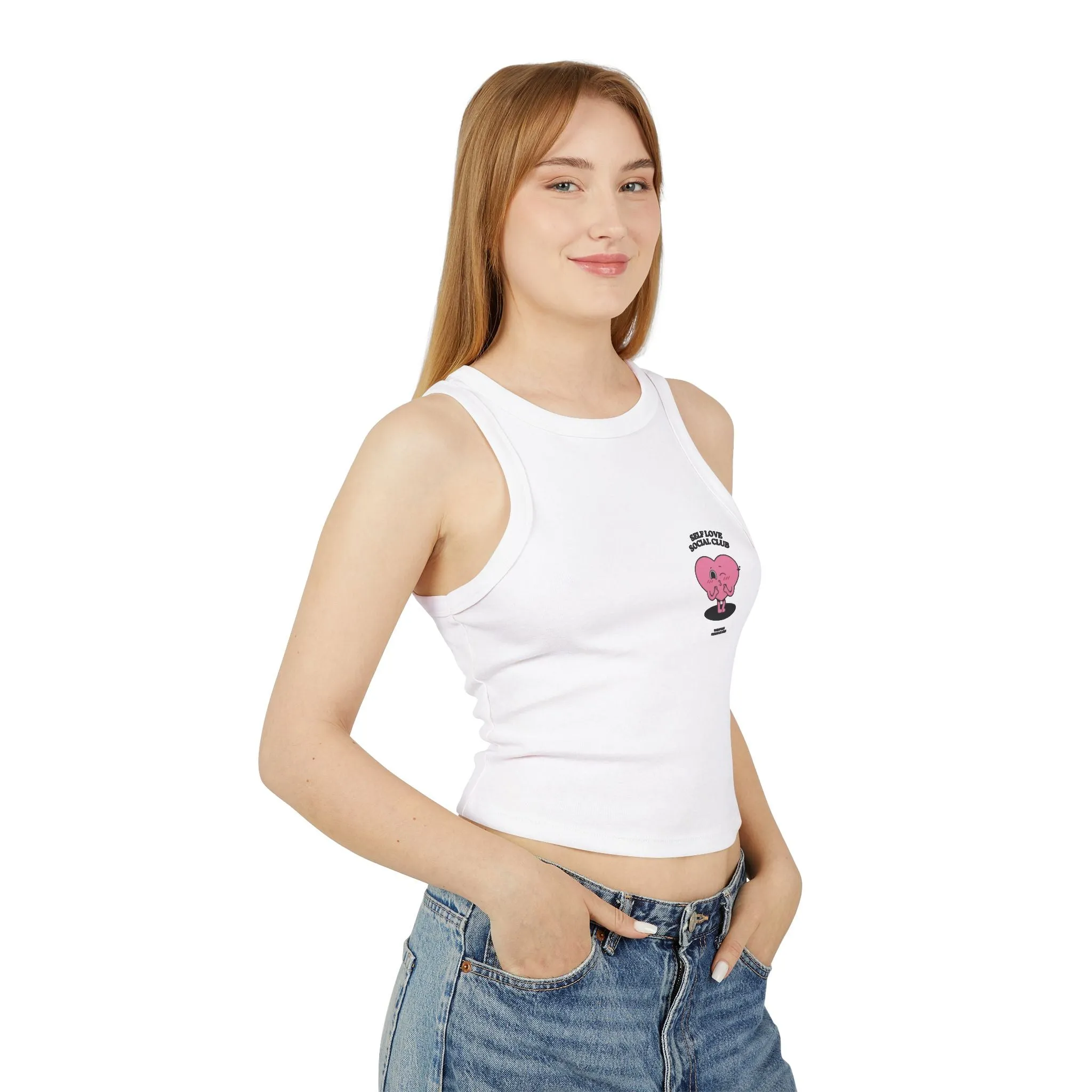 Tank Top - Inspirational and Cute Women's Micro Rib Racer