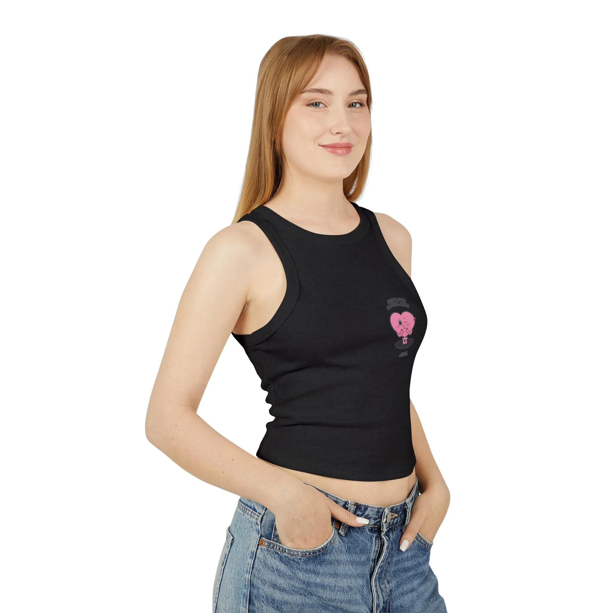 Tank Top - Inspirational and Cute Women's Micro Rib Racer