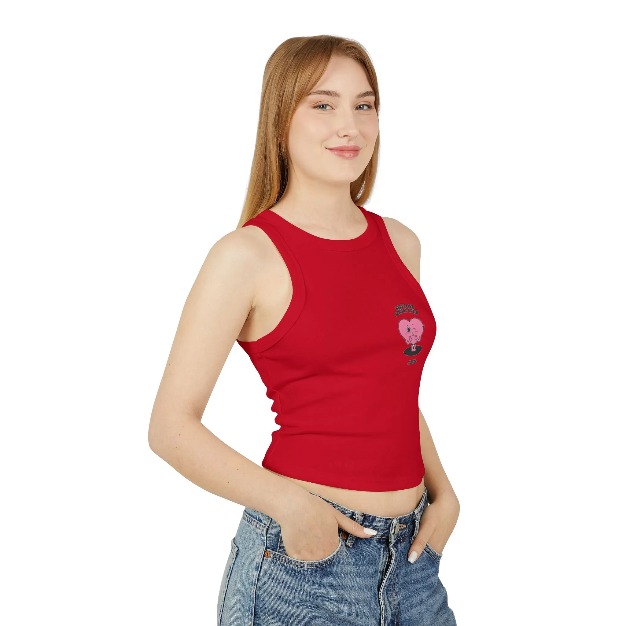 Tank Top - Inspirational and Cute Women's Micro Rib Racer