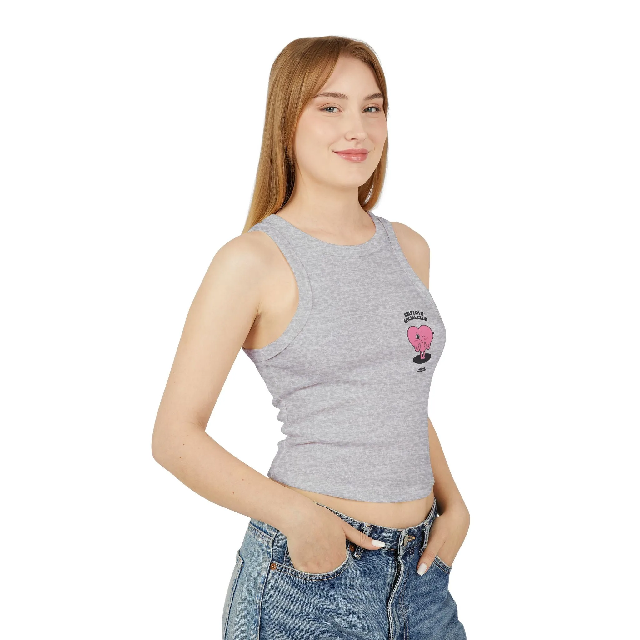 Tank Top - Inspirational and Cute Women's Micro Rib Racer