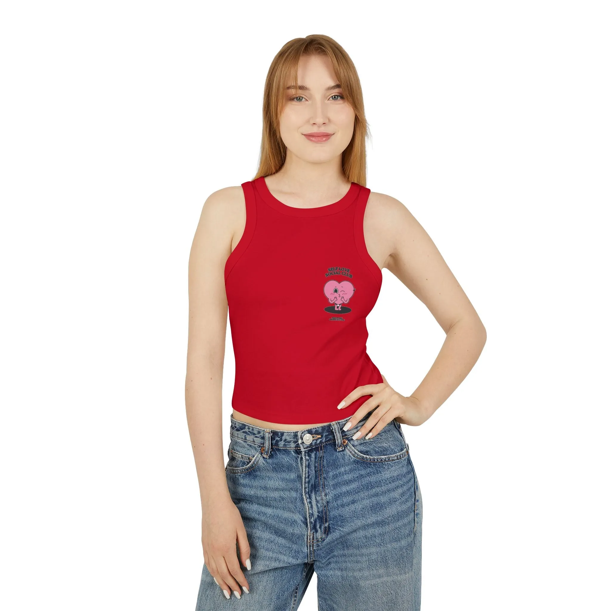 Tank Top - Inspirational and Cute Women's Micro Rib Racer