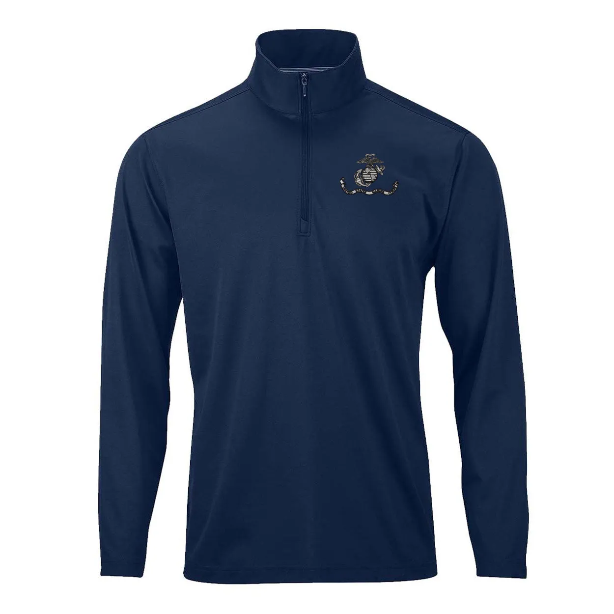 USMC Flag Subdued Performance Quarter Zip Pullover